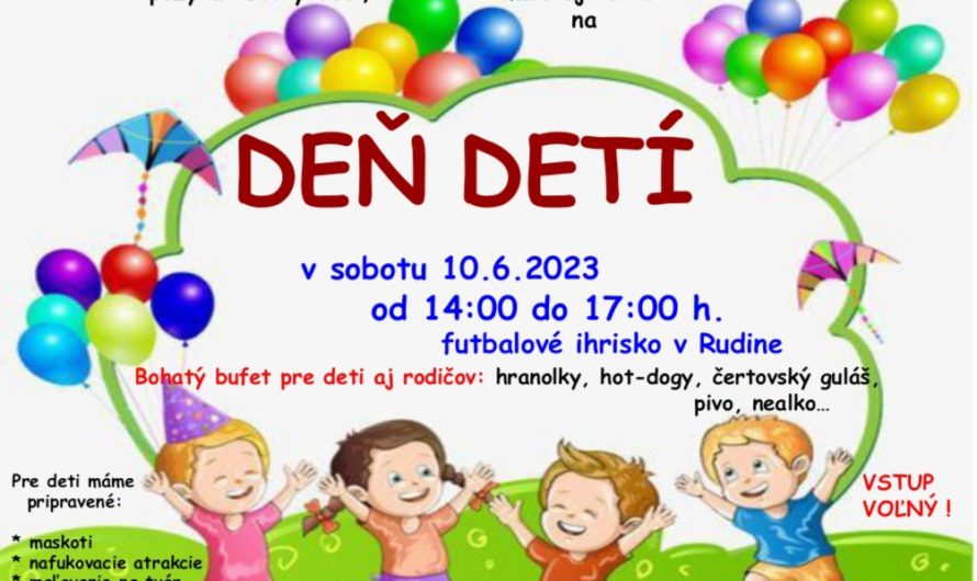 Pozvánka na Deň detí